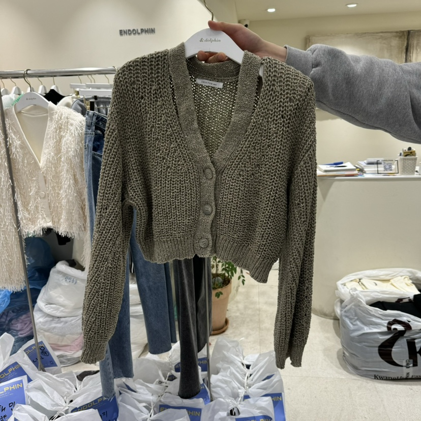 ENDOLPHIN韓國㊣直郵東大門代購女裝新品25春夏推薦時尚針織衫ENDOLPHIN針織衫圖色2