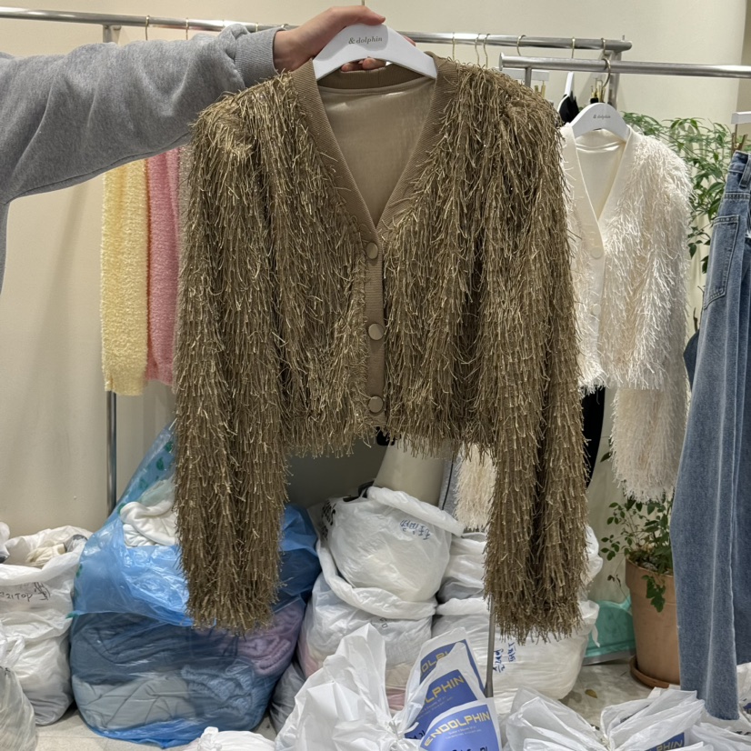 ENDOLPHIN直郵韓國代購㊣女裝新品25春夏人氣休閑針織衫開衫ENDOLPHIN針織衫圖色2