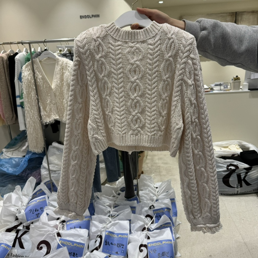 ENDOLPHIN直郵韓國代購㊣女裝新款休閑熱賣25春夏推薦針織衫ENDOLPHIN針織衫