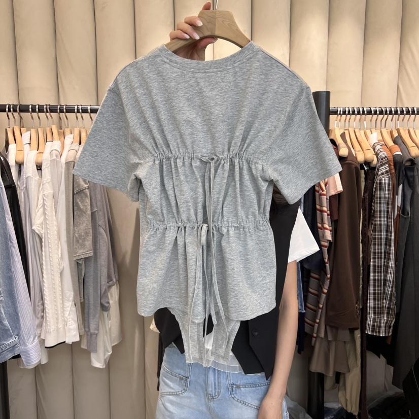 OUS/INCH-L東大門代購女裝新款25春夏人氣職業休閑推薦T恤OUS/INCHT恤