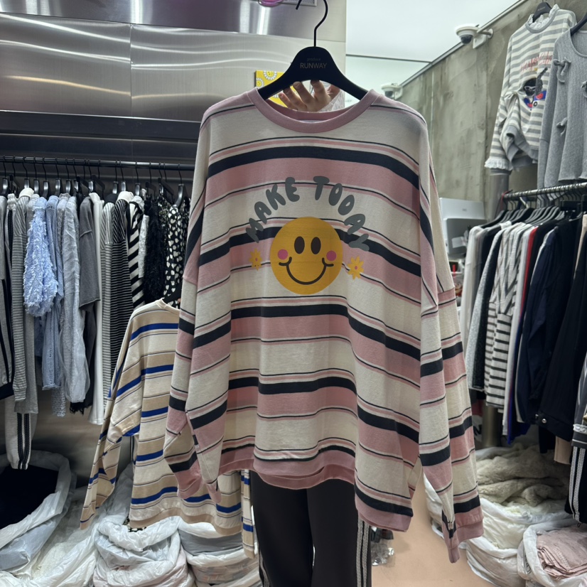 RUNWAY-런웨이東大門實拍女士新品職業人氣休閑真品長袖T恤RUNWAY長袖T恤圖色2