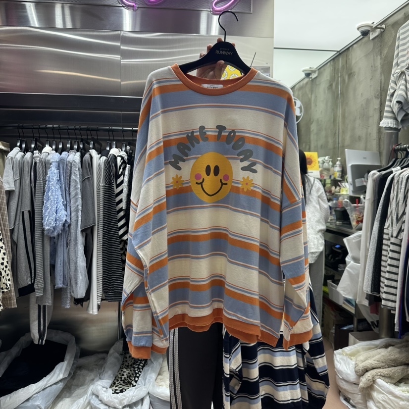 RUNWAY-런웨이東大門實拍女士新品職業人氣休閑真品長袖T恤RUNWAY長袖T恤圖色3