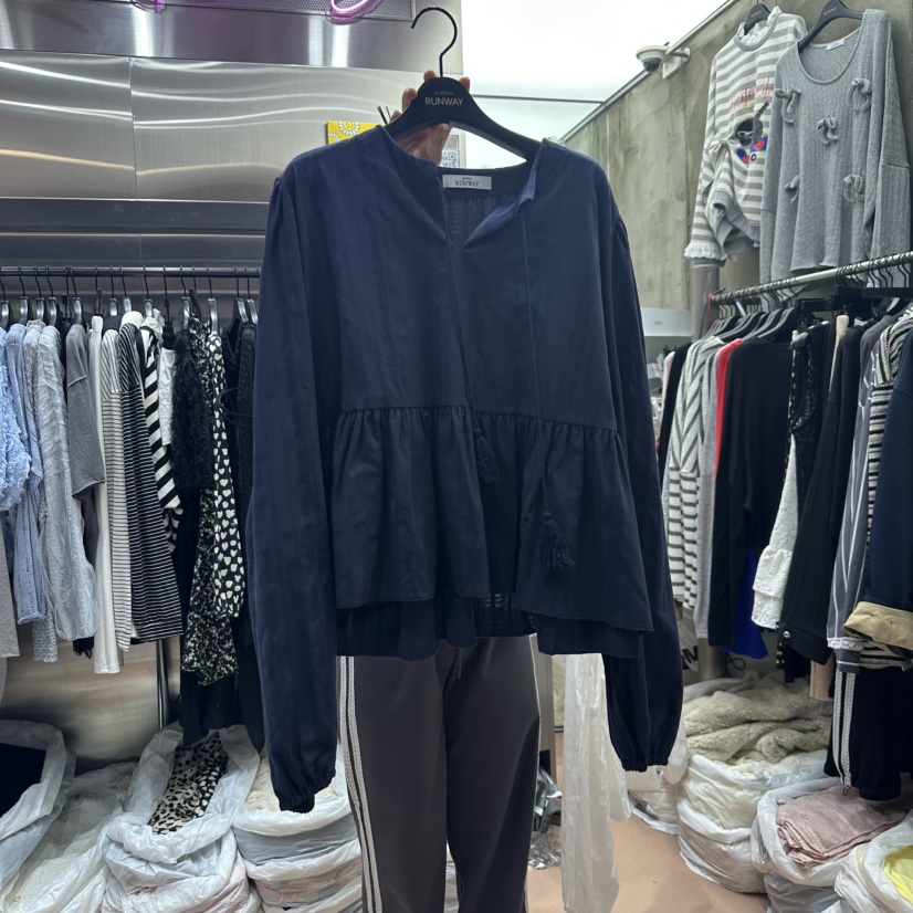 RUNWAY-런웨이韓國直郵女裝新款熱賣真品25春夏襯衫蕾絲衫RUNWAY襯衫/蕾絲衫圖色2