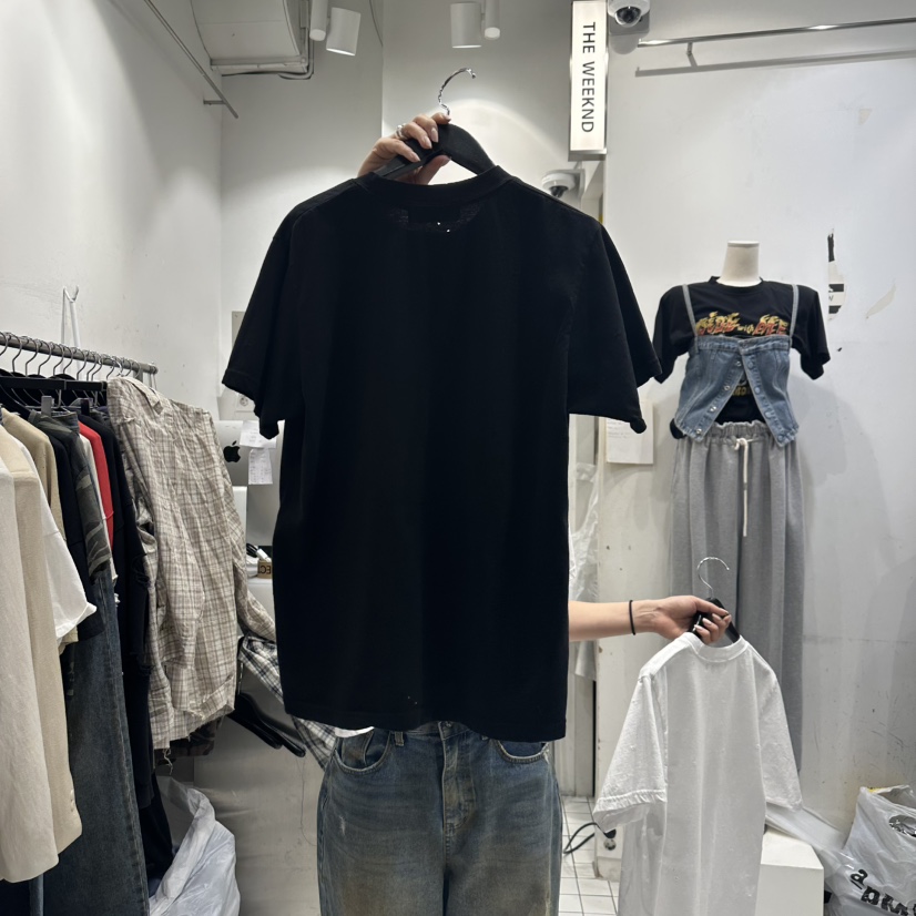 THE WEEKND東大門直郵女士新品職業人氣推薦25春夏休閑T恤THE WEEKNDT恤