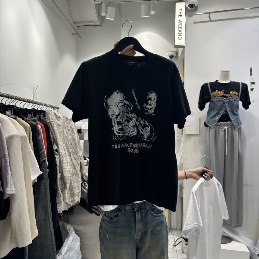THE WEEKND東大門直郵女士新品職業人氣推薦25春夏休閑T恤THE WEEKNDT恤圖色2