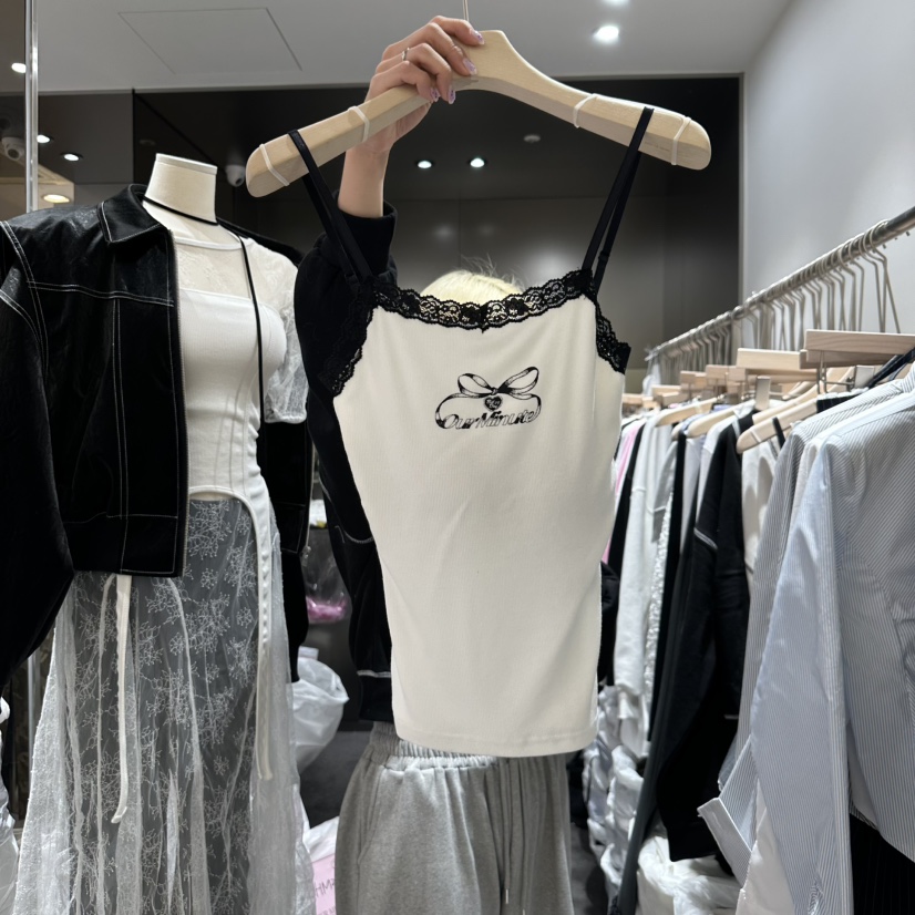 OUR MINUTE韓國直郵女裝新品休閑熱賣真品人氣25春夏吊帶背心OUR MINUTE吊帶/背心