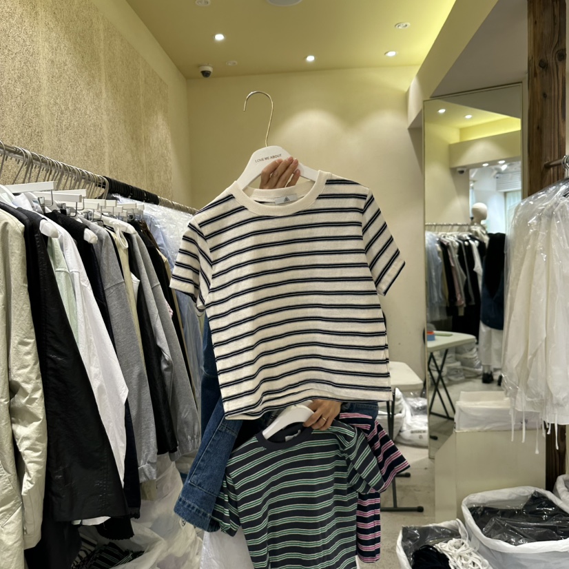 REFLAT韓國直郵女士新款時尚休閑25春夏熱賣人氣推薦T恤短款REFLATT恤圖色3