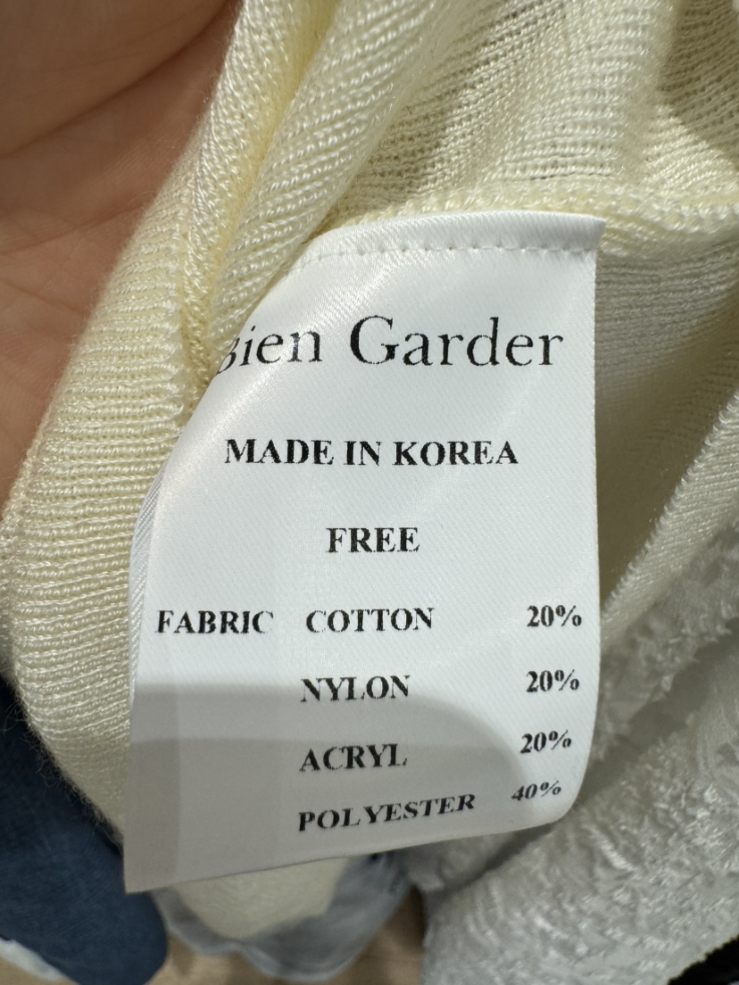 BIEN GARDER東大門代購女裝新品25春夏人氣休閑真品針織衫BIEN GARDER針織衫