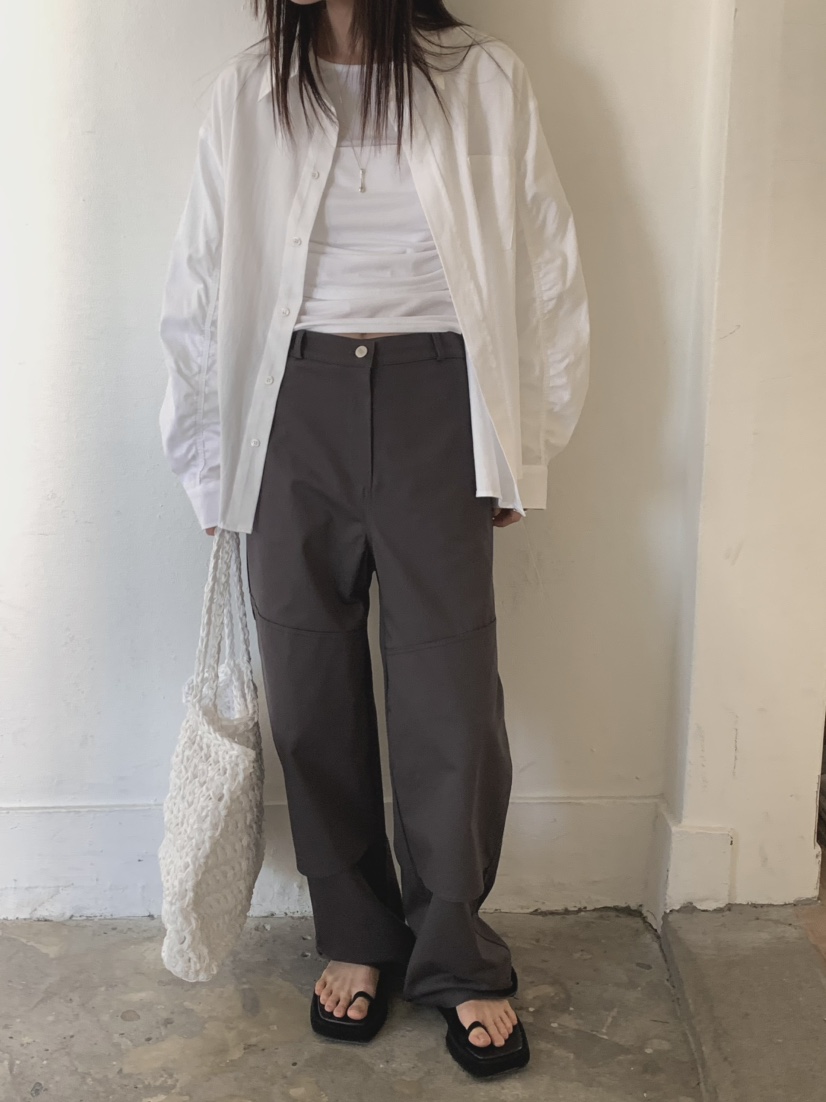 MONDAYMORING東大門代購女裝新款職業25春夏襯衫蕾絲衫褶皺MONDAYMORING襯衫/蕾絲衫