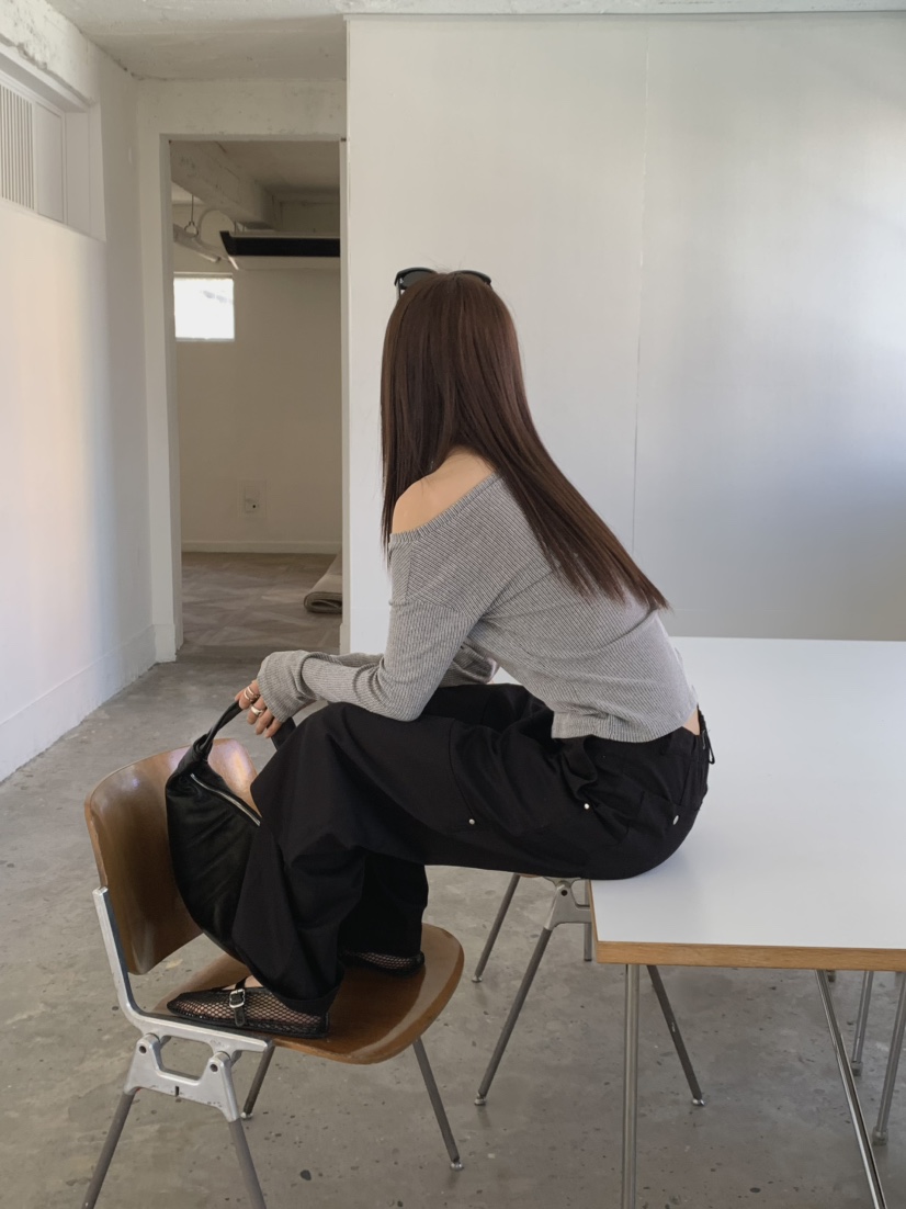MONDAYMORING東大門代購女士新品時尚推薦職業25春夏長袖T恤MONDAYMORING長袖T恤