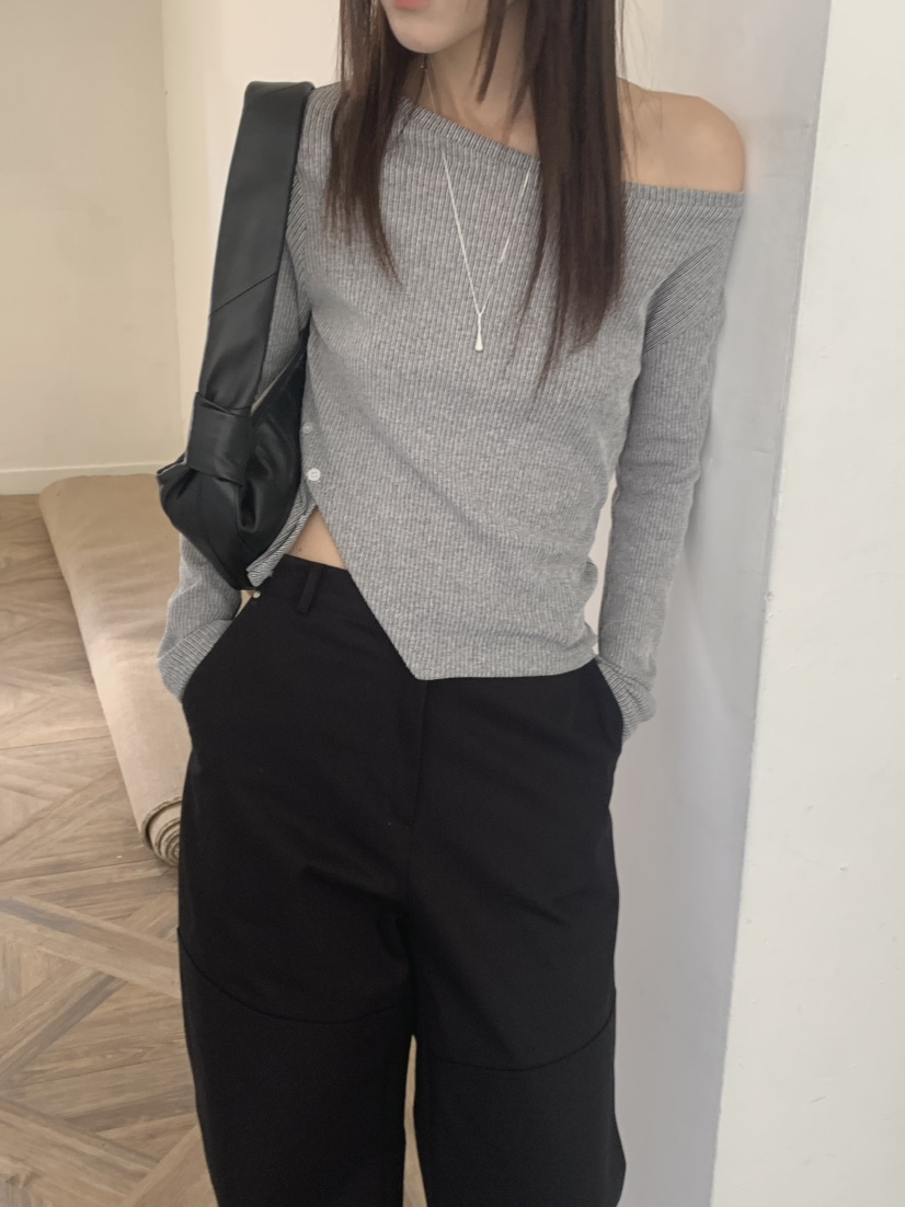MONDAYMORING東大門代購女士新品時尚推薦職業25春夏長袖T恤MONDAYMORING長袖T恤