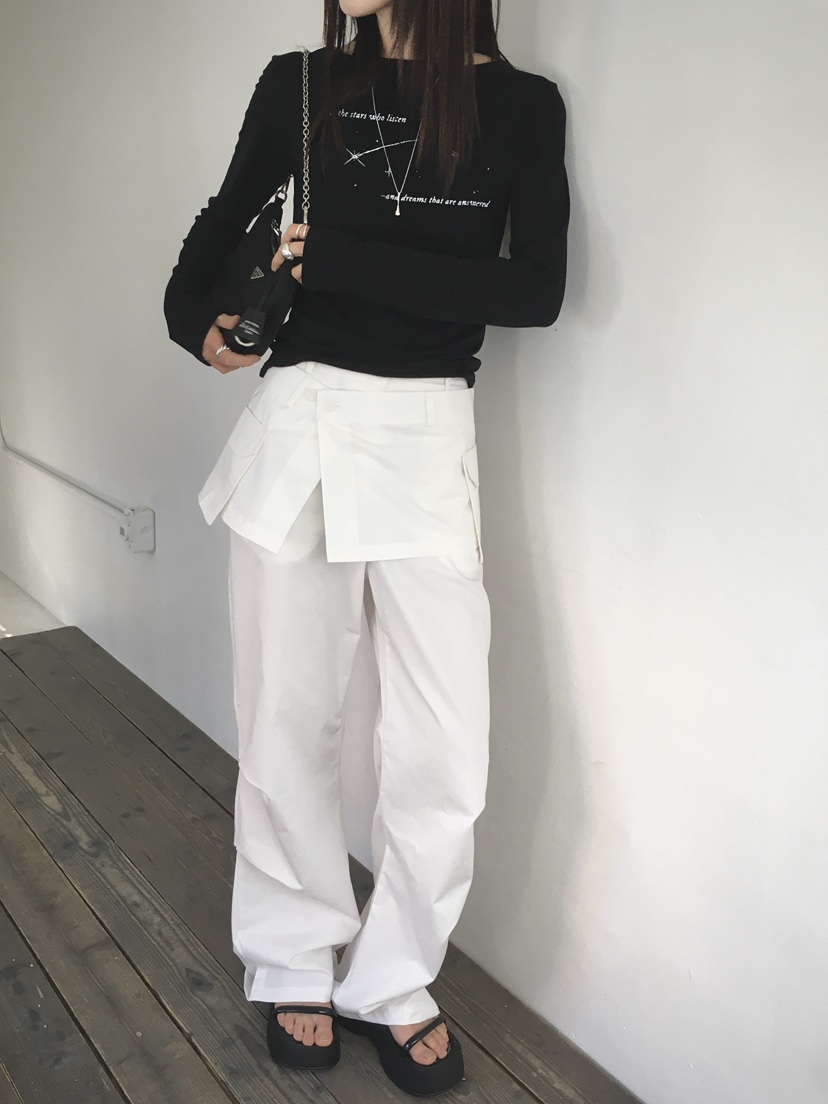 MONDAYMORING韓國直郵女士新品休閑職業真品人氣推薦長袖T恤MONDAYMORING長袖T恤
