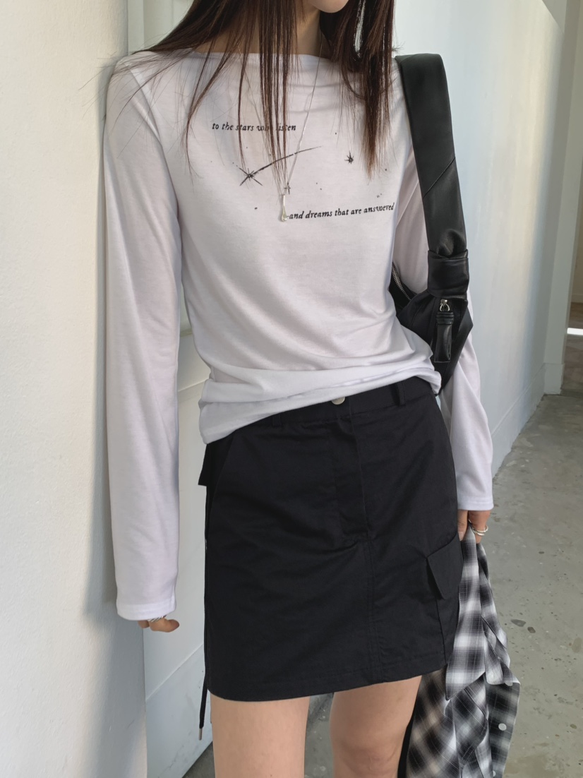 MONDAYMORING韓國直郵女士新品休閑職業真品人氣推薦長袖T恤MONDAYMORING長袖T恤