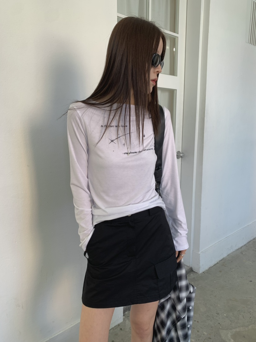 MONDAYMORING韓國直郵女士新品休閑職業真品人氣推薦長袖T恤MONDAYMORING長袖T恤