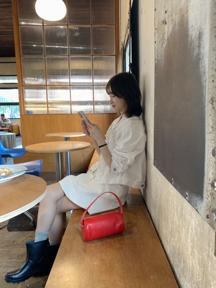 HER韓國代購女裝新品25春夏推薦時尚真品人氣休閑職業熱賣夾克HER夾克