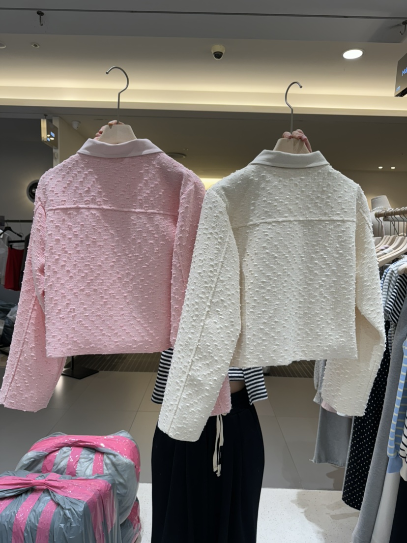 MARKE-P韓國代購女士新款真品25春夏職業熱賣時尚夾克粗花呢MARKE-P夾克
