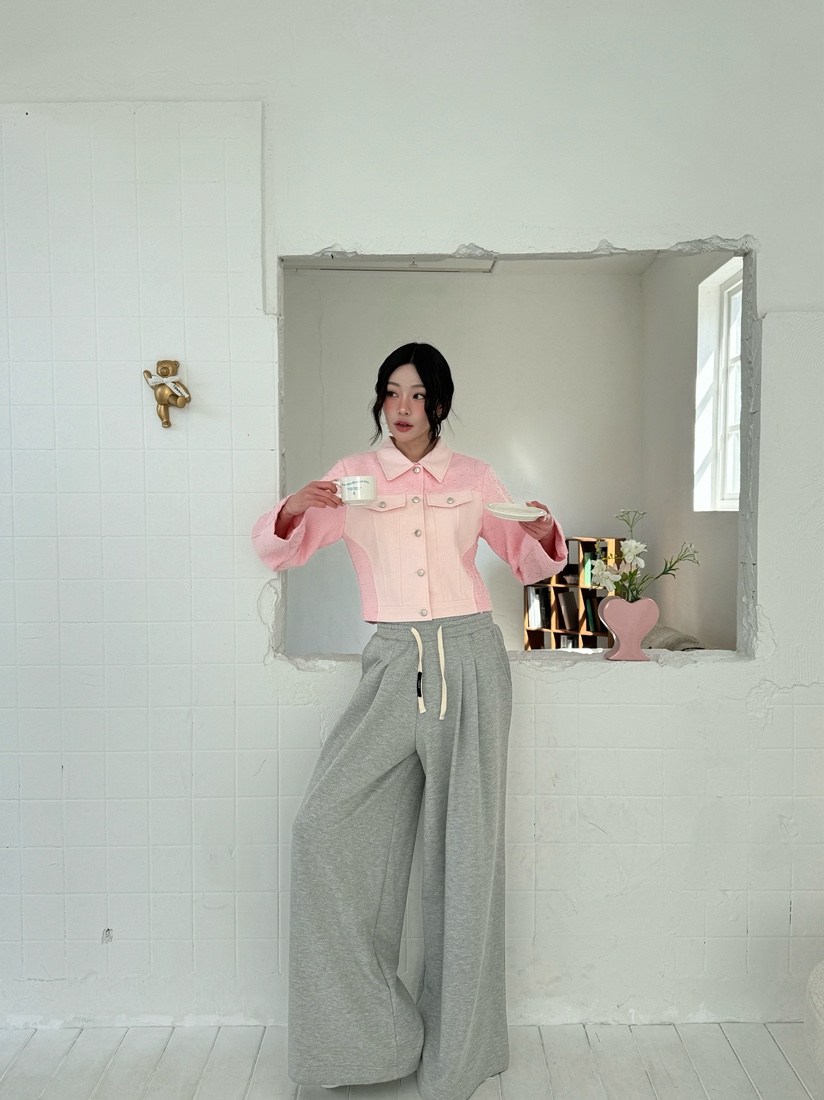 MARKE-P韓國代購女士新款真品25春夏職業熱賣時尚夾克粗花呢MARKE-P夾克