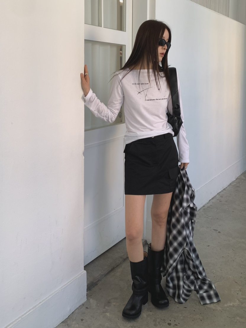 MONDAYMORING東大門直郵女士新品休閑25春夏人氣推薦時尚短裙MONDAYMORING短裙
