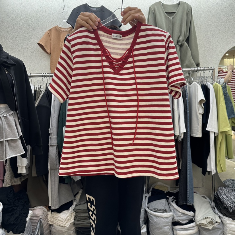 MAGOT韓國直郵女裝新款推薦熱賣休閑時尚真品職業人氣25春夏T恤IIIΛGOT/MAGOTT恤圖色3