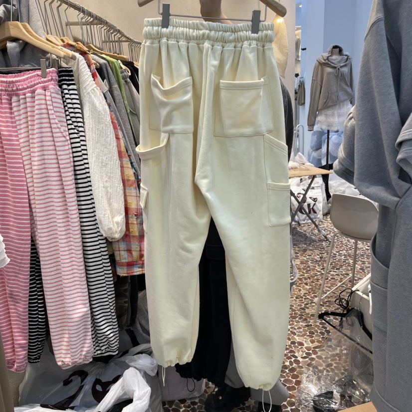 THE LINE-Q東大門實拍女裝新款真品25春夏人氣休閑褲工裝THE LINE-q休閑褲