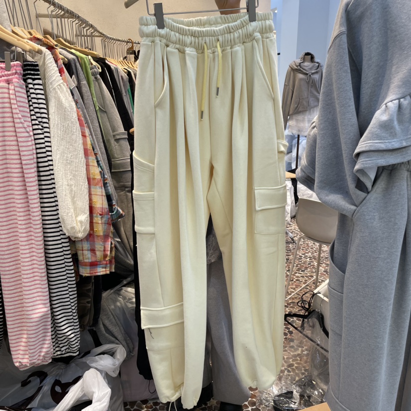 THE LINE-Q東大門實拍女裝新款真品25春夏人氣休閑褲工裝THE LINE-q休閑褲圖色2