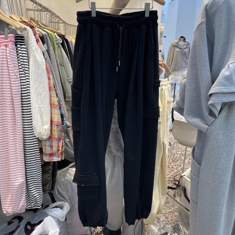 THE LINE-Q東大門實拍女裝新款真品25春夏人氣休閑褲工裝THE LINE-q休閑褲圖色3