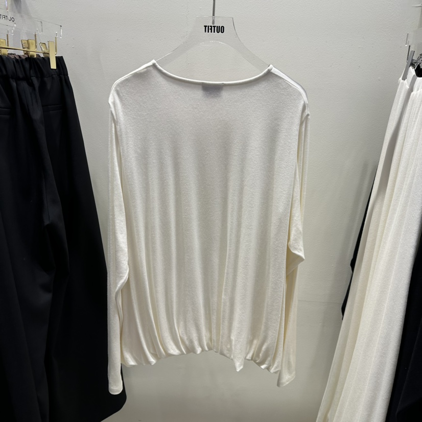 OUTFIT東大門直郵女裝新款職業真品休閑25春夏熱賣時尚長袖T恤OUTFIT長袖T恤