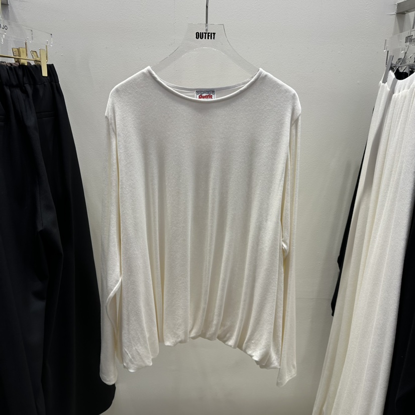 OUTFIT東大門直郵女裝新款職業真品休閑25春夏熱賣時尚長袖T恤OUTFIT長袖T恤