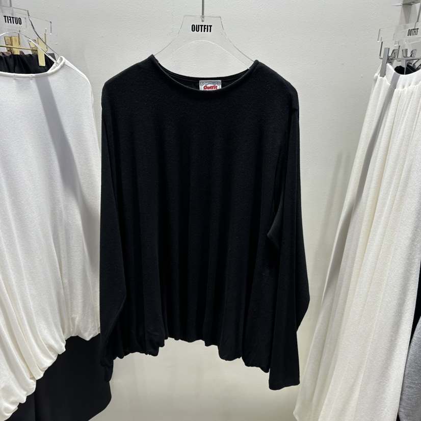 OUTFIT東大門直郵女裝新款職業真品休閑25春夏熱賣時尚長袖T恤OUTFIT長袖T恤圖色2
