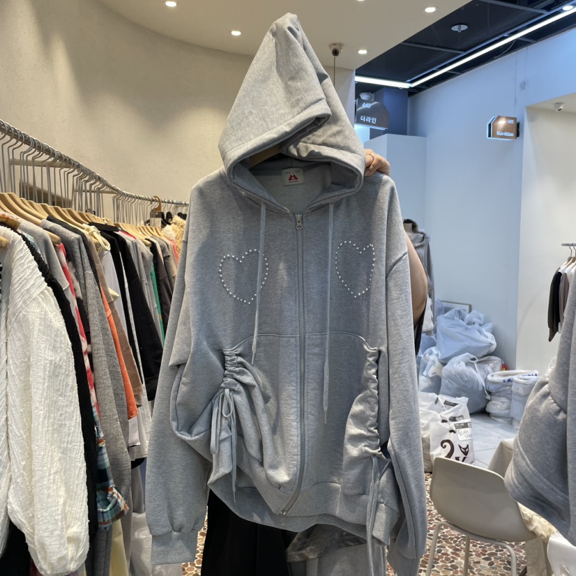THE LINE-Q東大門實拍女士新款推薦職業人氣25春夏衛衣拉鏈THE LINE-q衛衣圖色1