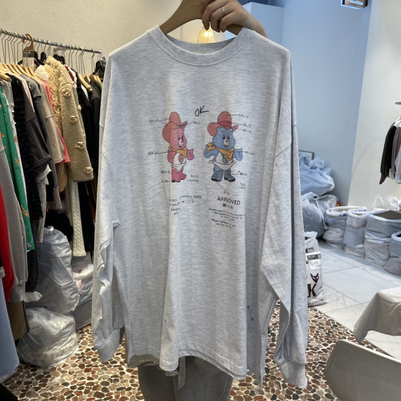 THE LINE-Q東大門實拍女裝新品真品休閑推薦25春夏熱賣T恤THE LINE-qT恤
