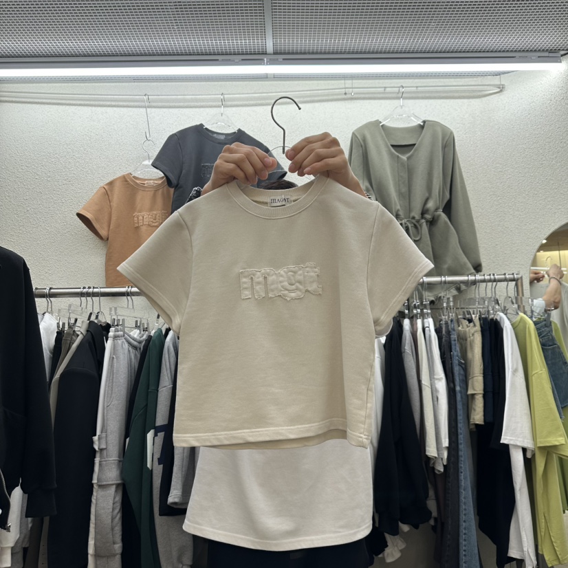 MAGOT韓國代購女裝新品推薦真品人氣時尚職業熱賣25春夏T恤IIIΛGOT/MAGOTT恤圖色3
