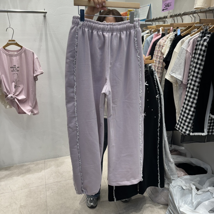 TERAIS東大門直郵女士新款時尚休閑熱賣真品推薦休閑褲蕾絲TERAIS休閑褲