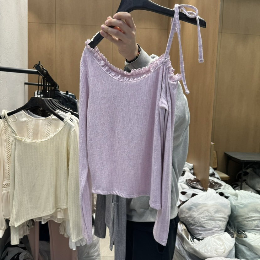TRIPLE SEVEN東大門直郵女裝新品休閑時尚職業25春夏長袖T恤TRIPLE SEVEN長袖T恤
