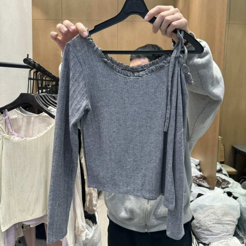 TRIPLE SEVEN東大門直郵女裝新品休閑時尚職業25春夏長袖T恤TRIPLE SEVEN長袖T恤圖色3