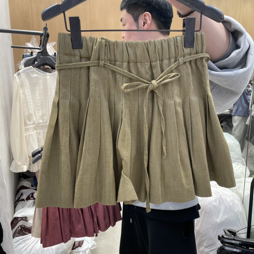 TRIPLE SEVEN東大門直郵女裝新款職業真品25春夏裙褲含腰繩TRIPLE SEVEN裙褲