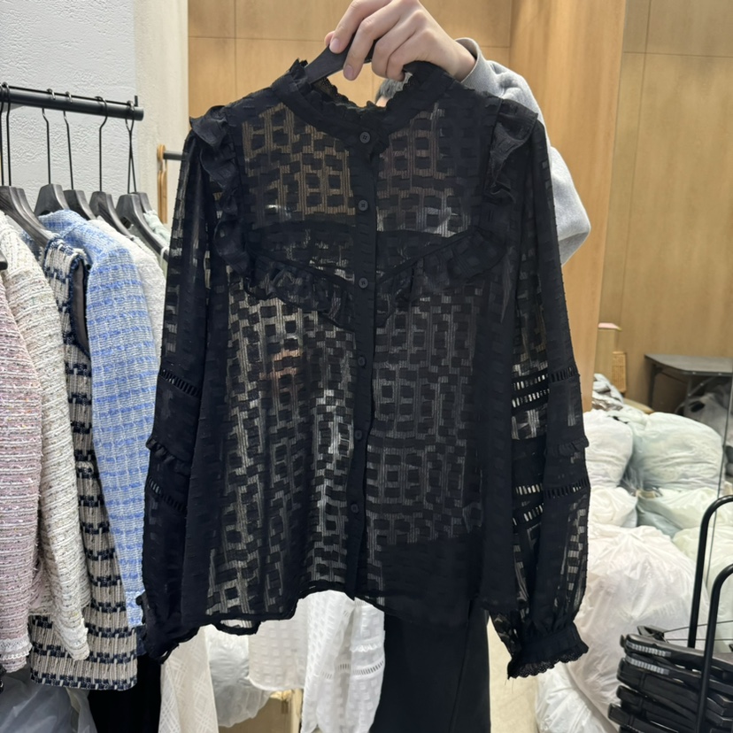 TRIPLE SEVEN韓國代購女士新品真品熱賣職業時尚襯衫蕾絲衫TRIPLE SEVEN襯衫/蕾絲衫圖色3
