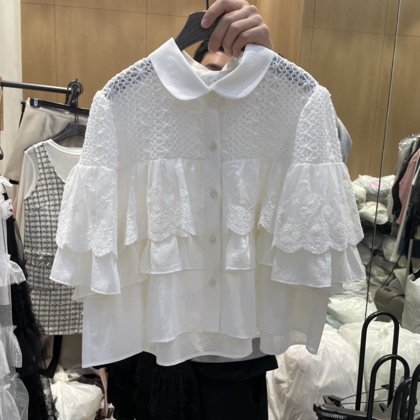 TRIPLE SEVEN東大門直郵女士新品熱賣休閑時尚推薦襯衫蕾絲衫TRIPLE SEVEN襯衫/蕾絲衫圖色1