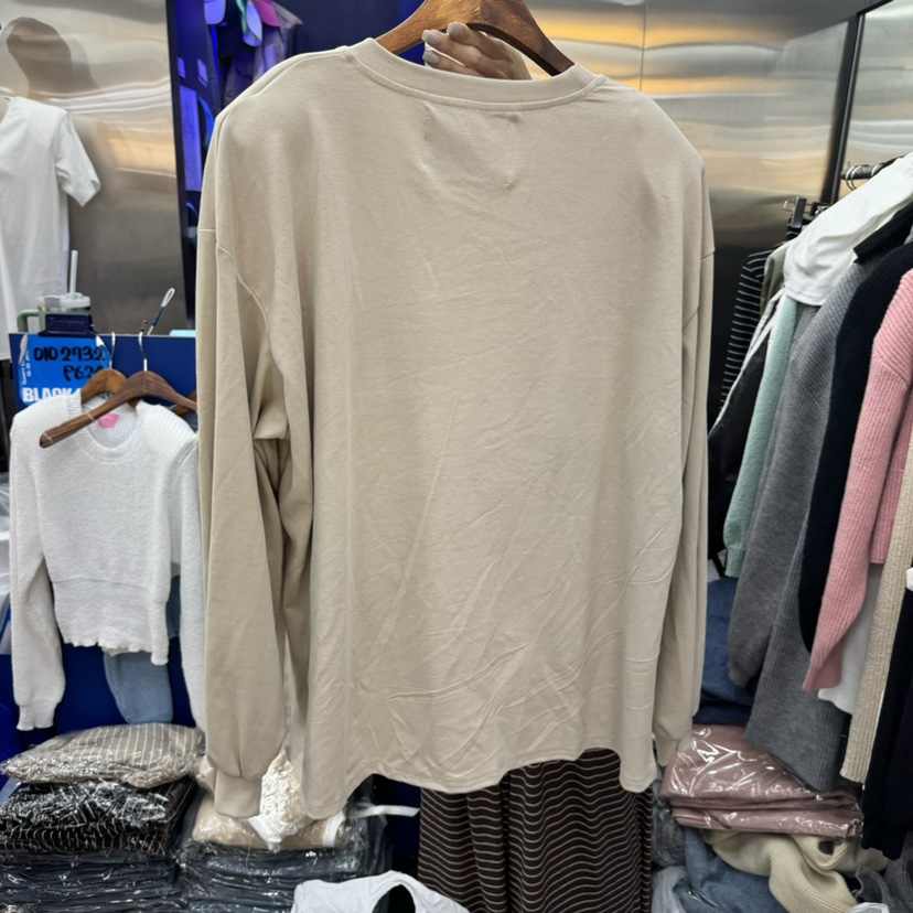 BLACK BABI東大門直郵女裝新品25春夏職業真品休閑長袖T恤BLACK BABI長袖T恤