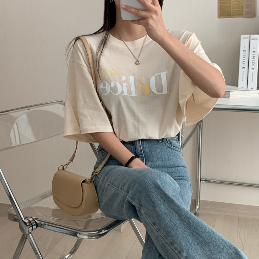 HELLO JINI東大門代購女士新品時尚熱賣推薦休閑真品人氣T恤HELLO JINIT恤