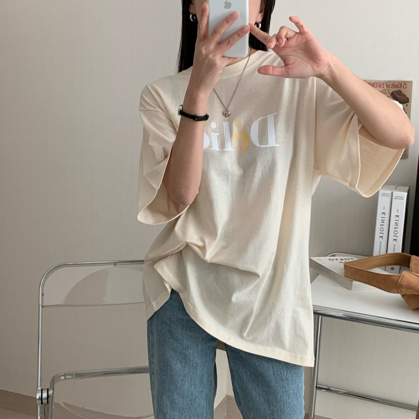 HELLO JINI東大門代購女士新品時尚熱賣推薦休閑真品人氣T恤HELLO JINIT恤
