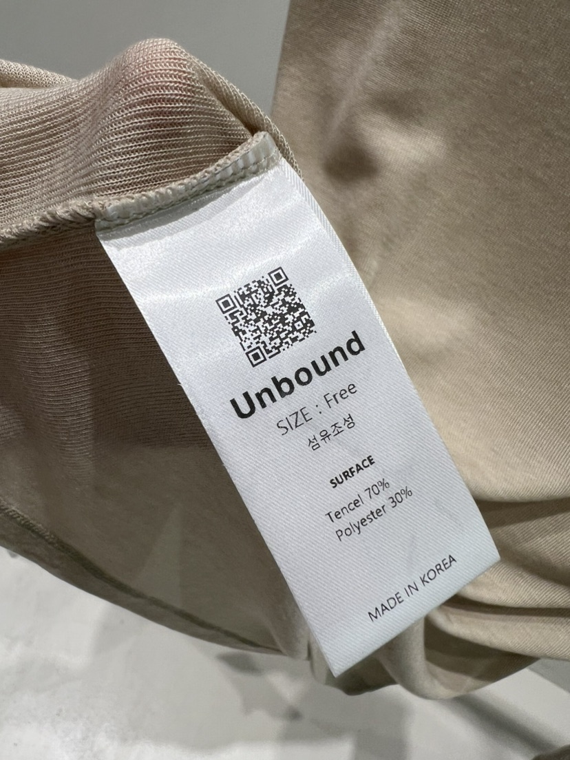 UNBOUND韓國直郵㊣女裝新品熱賣25春夏推薦職業時尚長袖T恤UNBOUND長袖T恤