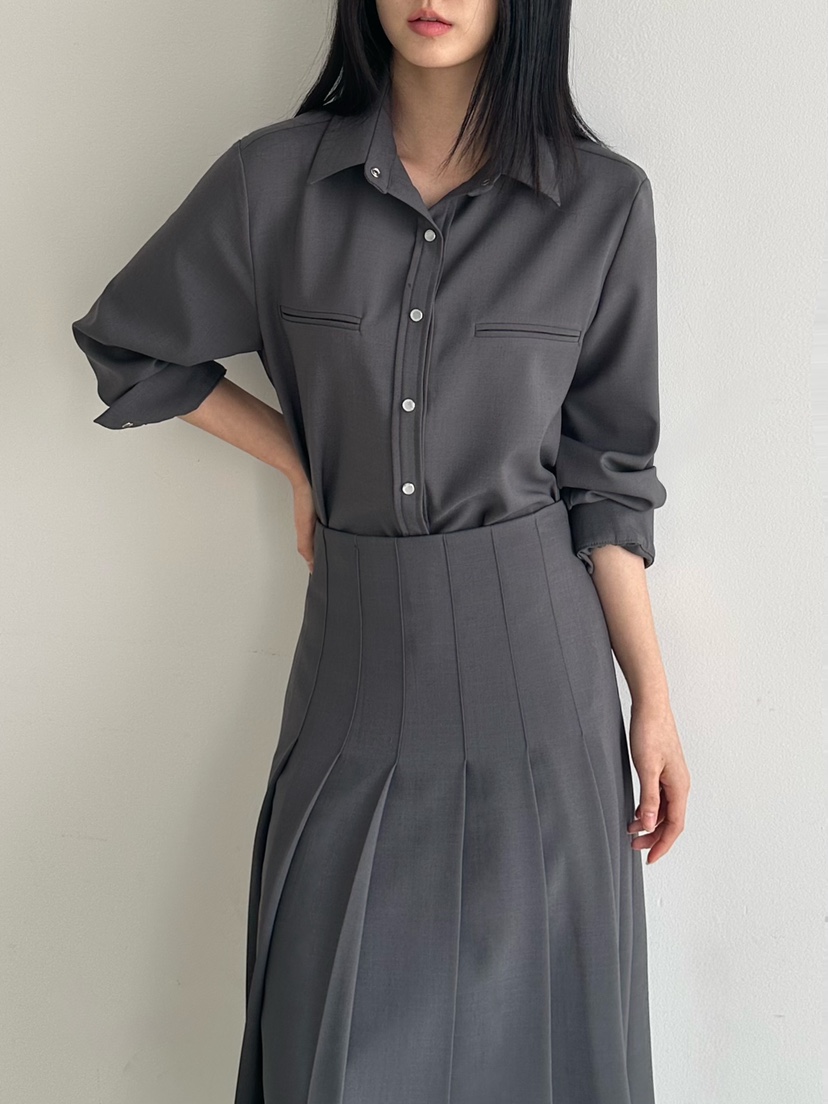 HEIZE直郵韓國代購㊣女裝新款25春夏人氣職業休閑襯衫蕾絲衫HEIZE襯衫/蕾絲衫