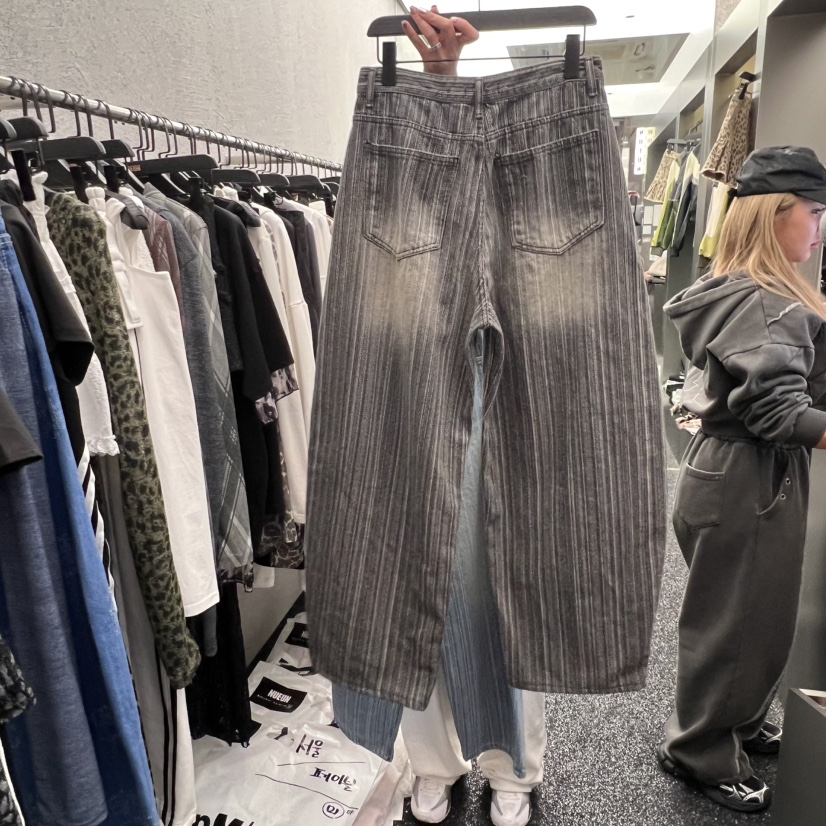 NUEUN東大門實拍女裝新品熱賣職業時尚真品推薦休閑25春夏牛仔褲NUEUN/SEEOT牛仔褲