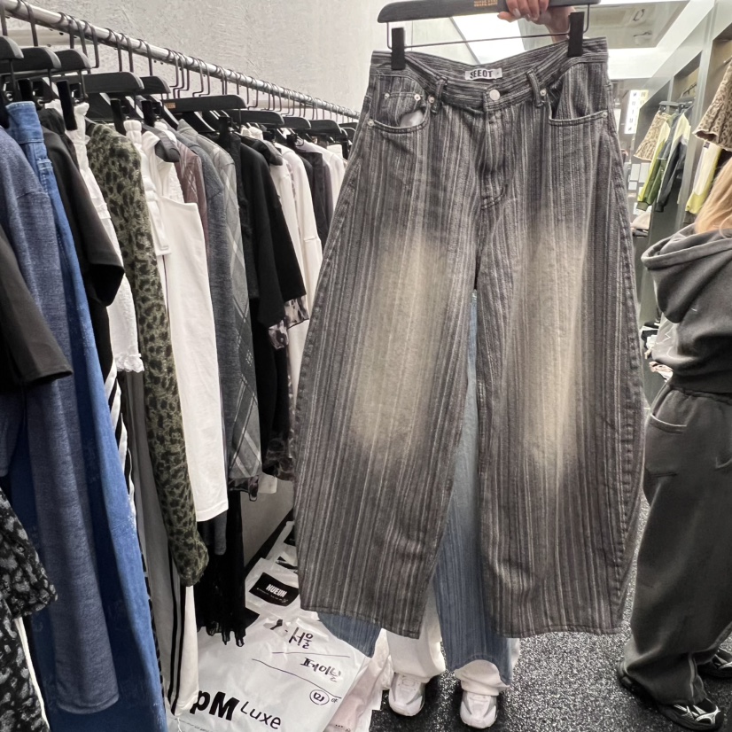 NUEUN東大門實拍女裝新品熱賣職業時尚真品推薦休閑25春夏牛仔褲NUEUN/SEEOT牛仔褲