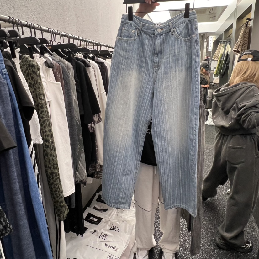NUEUN東大門實拍女裝新品熱賣職業時尚真品推薦休閑25春夏牛仔褲NUEUN/SEEOT牛仔褲圖色2