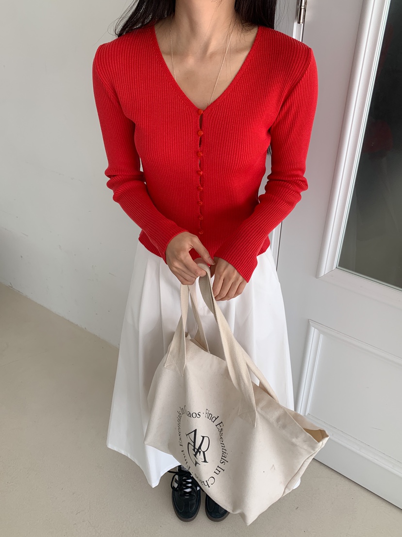 GOYOU直郵韓國代購㊣女裝新品時尚休閑熱賣人氣針織衫修身開衫de goyou針織衫
