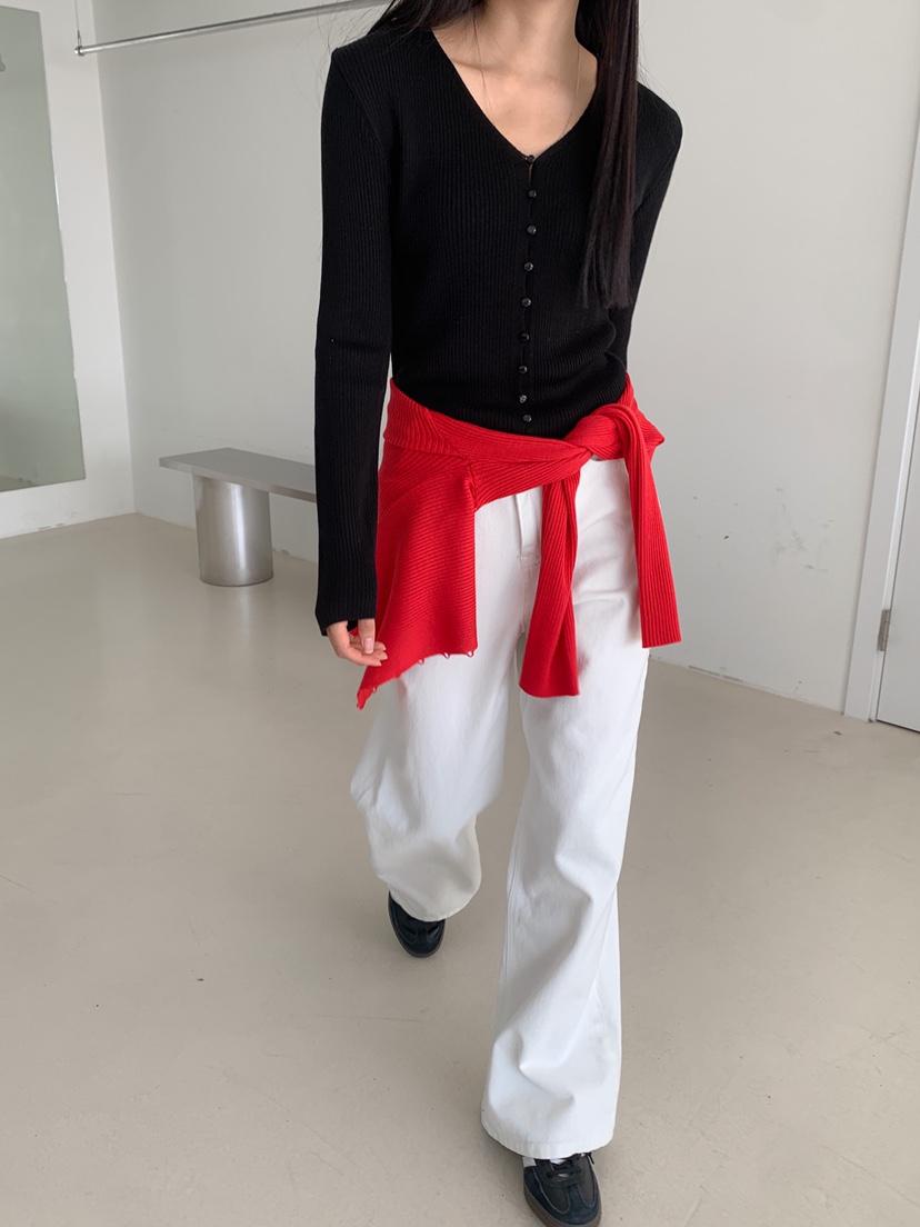 GOYOU直郵韓國代購㊣女裝新品時尚休閑熱賣人氣針織衫修身開衫de goyou針織衫