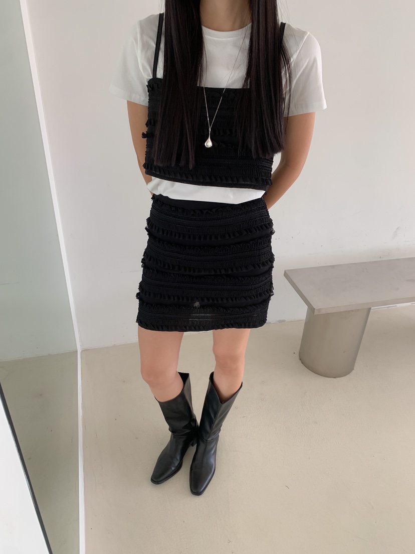 GOYOU韓國直郵㊣東大門實拍女裝新品推薦人氣吊帶背心荷葉邊de goyou吊帶/背心
