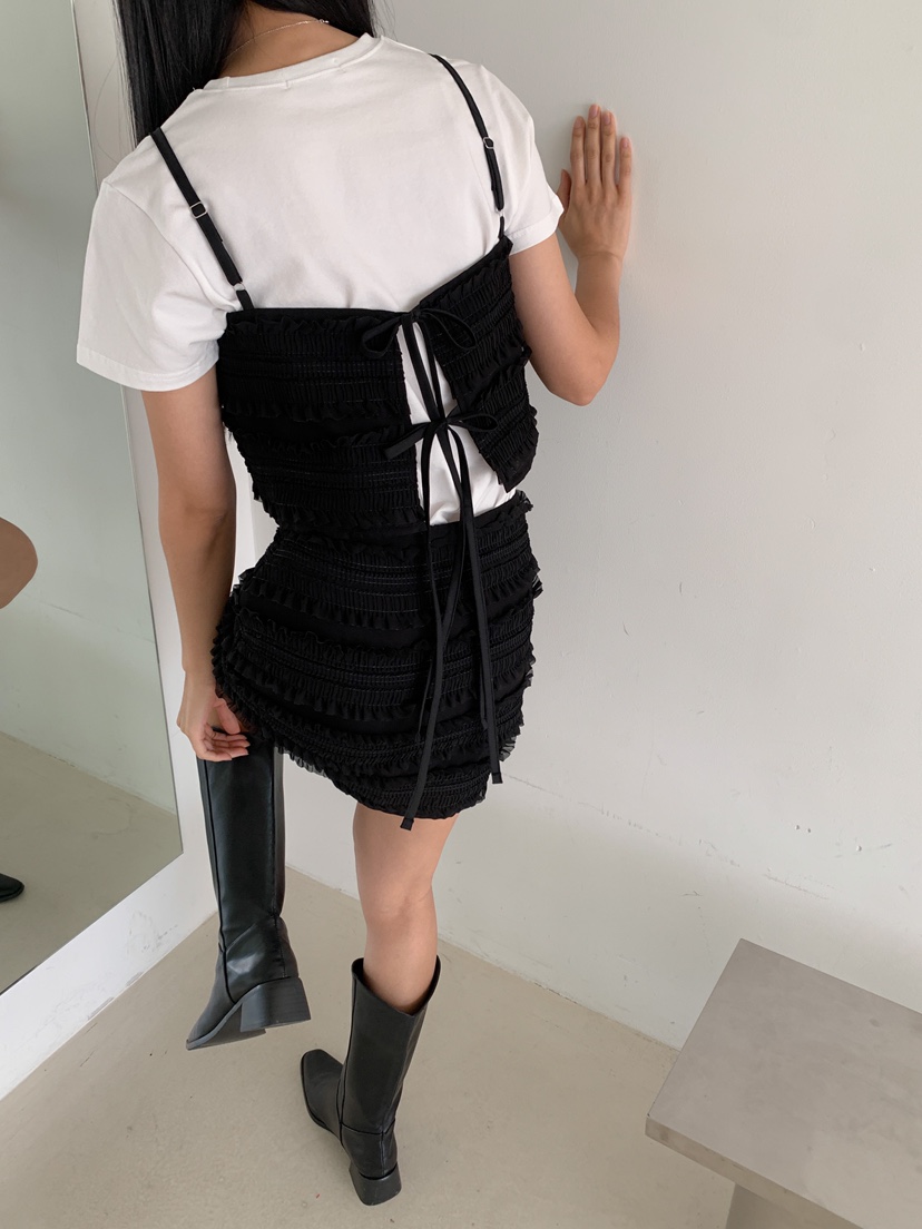 GOYOU韓國直郵㊣東大門實拍女裝新品推薦人氣吊帶背心荷葉邊de goyou吊帶/背心